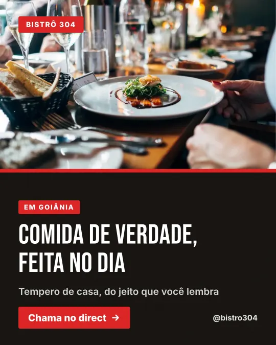 Exemplo de post para restaurante